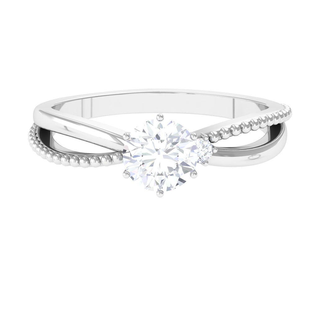 Solitaire Lab Grown Diamond Engagement Ring Lab Grown Diamond - ( EF-VS ) - Color and Clarity - Vibrant Grown Labs