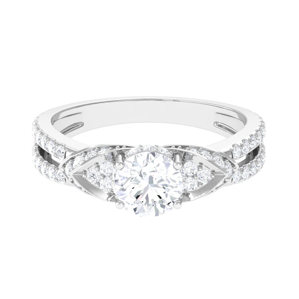 Classic Lab Grown Diamond Engagement Ring Lab Grown Diamond - ( EF-VS ) - Color and Clarity - Vibrant Grown Labs