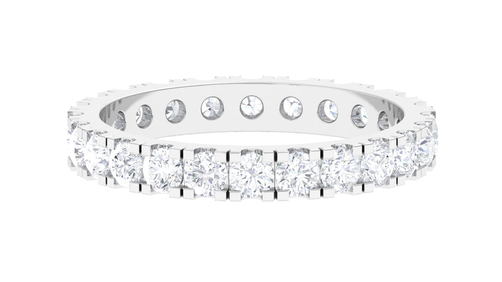 Minimal Lab Grown Diamond Full Eternity Band Ring Lab Grown Diamond - ( EF-VS ) - Color and Clarity - Vibrant Grown Labs