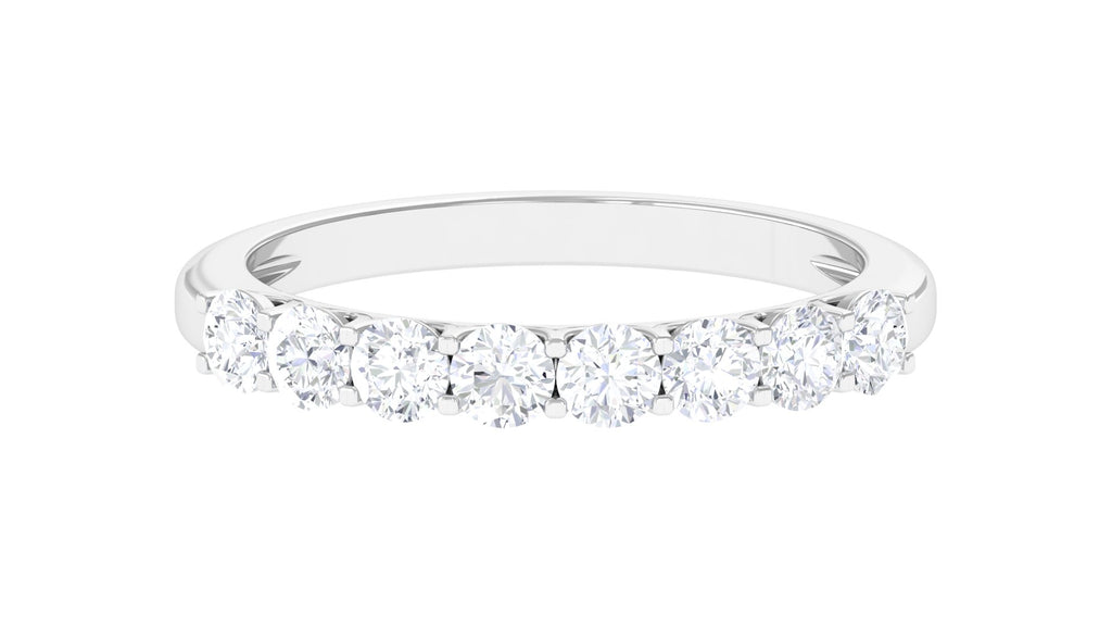 Minimal Wedding Eternity Band Ring with Lab Grown Diamond Lab Grown Diamond - ( EF-VS ) - Color and Clarity - Vibrant Grown Labs