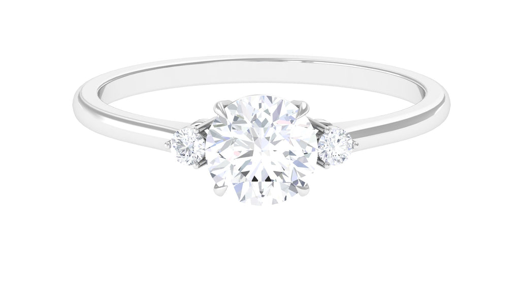 Lab Grown Diamond Minimal Engagement Ring Lab Grown Diamond - ( EF-VS ) - Color and Clarity - Vibrant Grown Labs